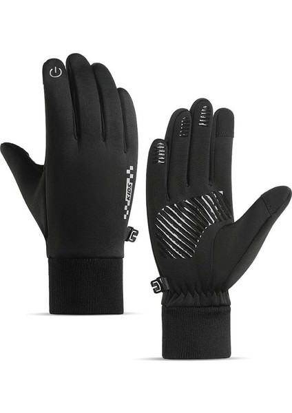 Kış Çocuk Eldivenleri Artı Kadife Sıcak Rüzgar Geçirmez ve Soğuk Eldivenler (Yurt Dışından)