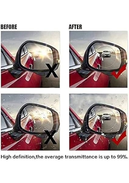 Yağmur Tutmaz Kaydırıcı Film Araç Dış Dikiz Aynası Kolay Görüş Buğu Önleyici (2 Adet) fiyatları