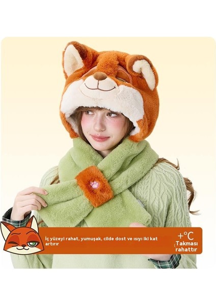 Disney Zootopia Nick Fox Şapka ve Eşarp 2 Bir 1 (Yurt Dışından) indirimleri