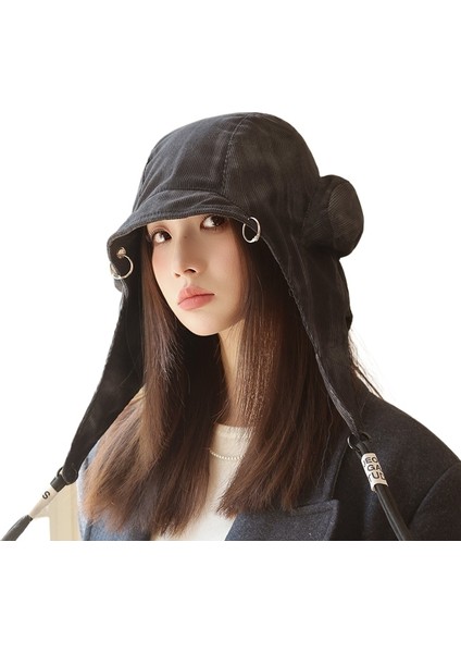 Kadın Sonbahar ve Kış Şapkaları Rüzgar Geçirmez Çok Yönlü Şapkalar (Yurt Dışından)