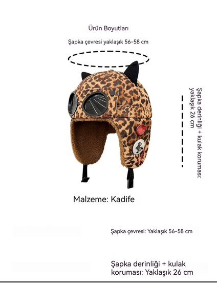 Kış Rüzgar Geçirmez Sıcak Pamuklu Şapka Sevimli Kedi Şapka (Yurt Dışından) modelleri