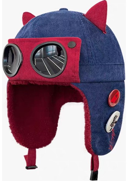 Kış Rüzgar Geçirmez Sıcak Pamuklu Şapka Sevimli Kedi Şapka (Yurt Dışından)