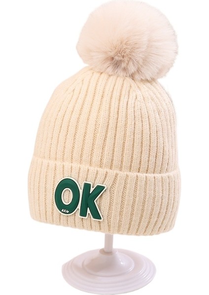 Çocuk Örme Şapka Sıcak Rüzgar Dayanıklı Peluş (Yurt Dışından)