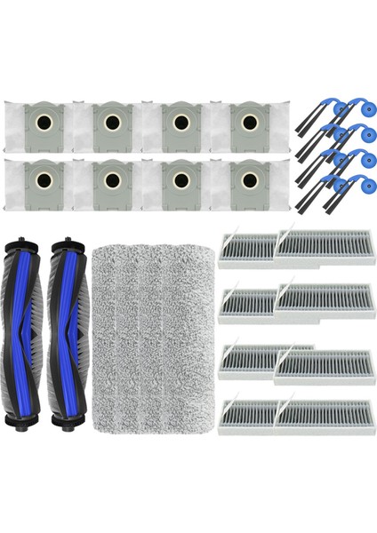 X9 Pro Omni/ Elektrikli Süpürge Yedek Parçaları Ana Yan Fırça Filtre Paspas Bezi Toz Torbası (Yurt Dışından)
