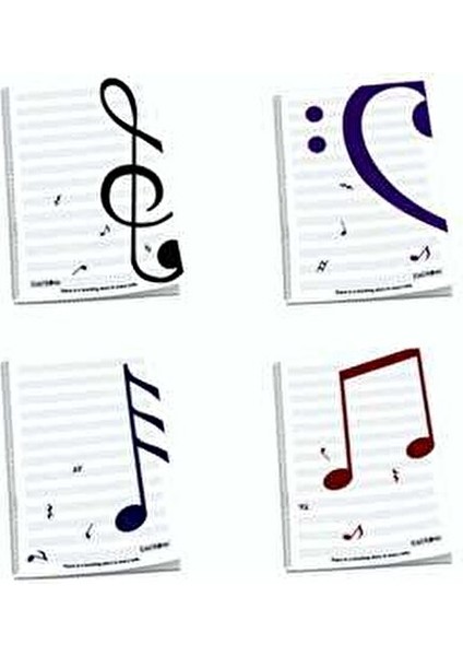 Müzik Defteri A4 40 Yaprak Karton Kapaklı Renkli Tasarım ile Eğlenceli Notlar İçin modelleri
