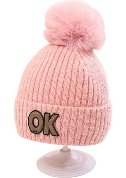 Çocuk Örme Şapka Sıcak Rüzgar Dayanıklı Peluş (Yurt Dışından)