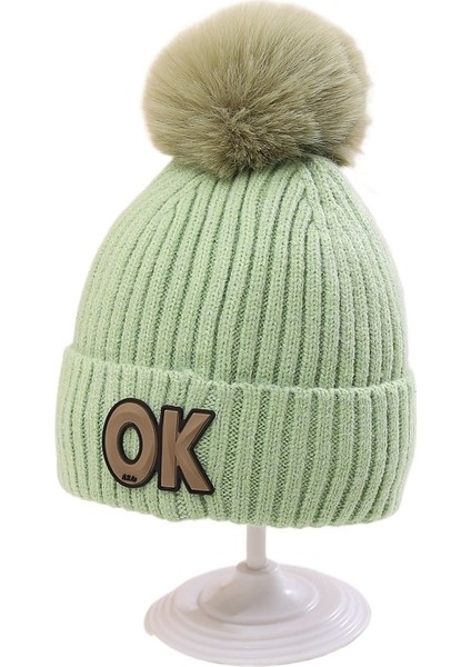 Çocuk Örme Şapka Sıcak Rüzgar Dayanıklı Peluş (Yurt Dışından)
