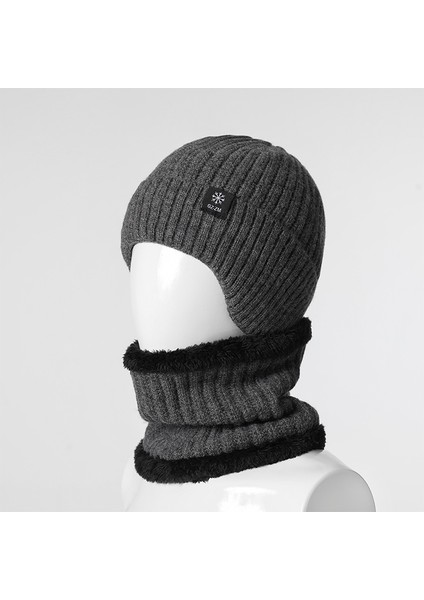 Kış Sıcak Kulak Koruması Orta Yaşlı ve Yaşlı Şapka Seti (Yurt Dışından)