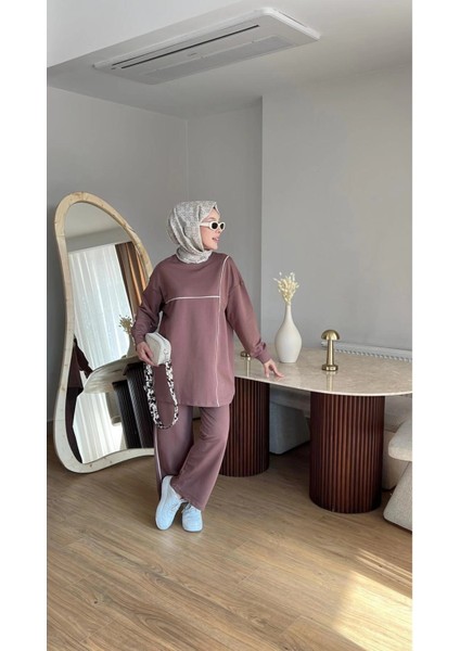 Olivia Kadın Mevsimlik Penye Alt Üst Spor ve Rahat Tesettür Ikili Takım fiyatları