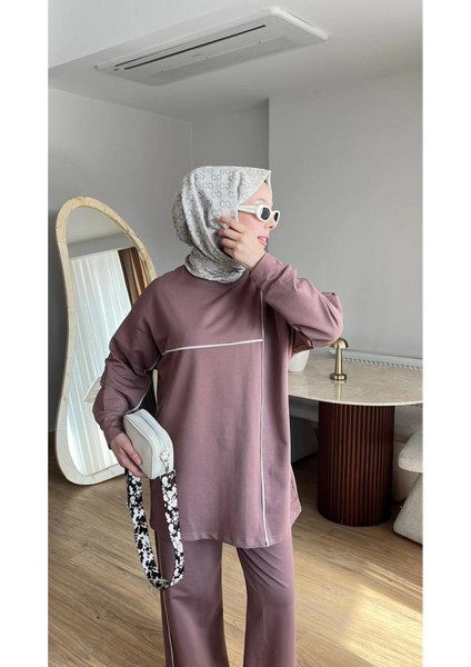 Olivia Kadın Mevsimlik Penye Alt Üst Spor ve Rahat Tesettür Ikili Takım fırsatları