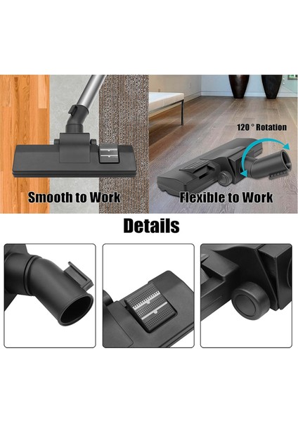 Evrensel Elektrikli Süpürge Fırçası, Kombine Fırça 32 Mm/35 Mm, Süpürge Aksesuarları, Elektrikli Süpürge Başlığı (Yurt Dışından) fırsatları