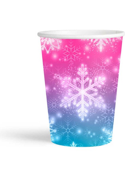 Snowflakes Karton Bardak 80Z