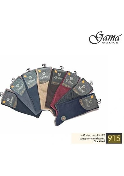 Mulvxbrf BRF02 Gama 915 Erkek Core Spun Pamuk Çorap (Mulvix)