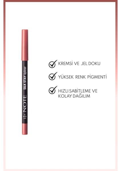Silk Stay Lipliner Suya Dayanıklı Ipeksi Dudak Kalemi - 03 Soft Bloom - Nude fiyatları