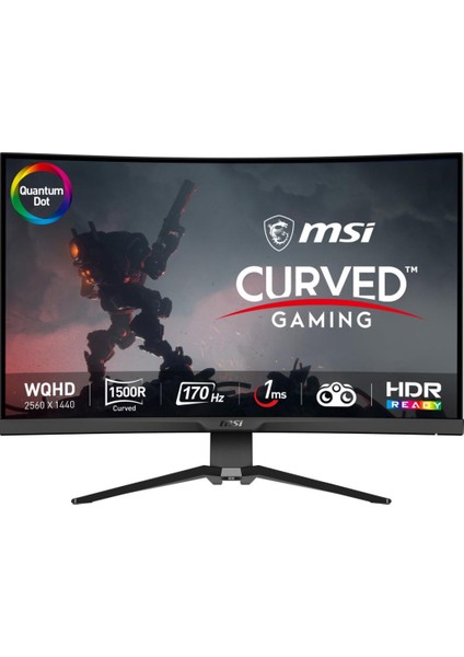 Msı Mag 325CQRF-QD 31.5" 1 Ms 2k Curved 170 Hz Oyuncu Monitörü Outlet fiyatları