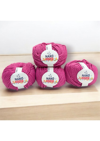 Outlet Romeo (Yün) El Örgü İpi 620 gr - Pembe