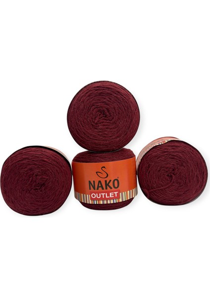 Outlet Yün El Örgü İpi 620 gr - Bordo fiyatları