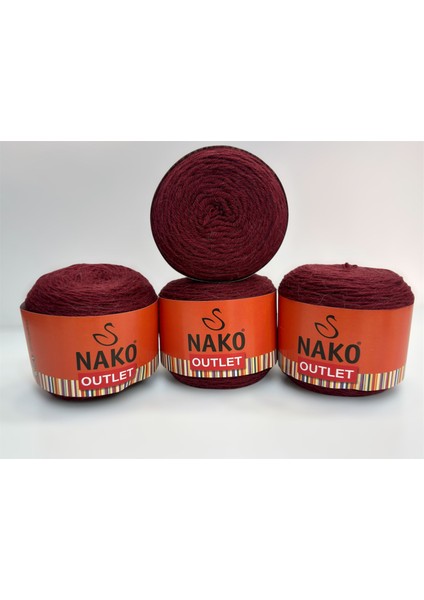 Outlet Yün El Örgü İpi 620 gr - Bordo modelleri