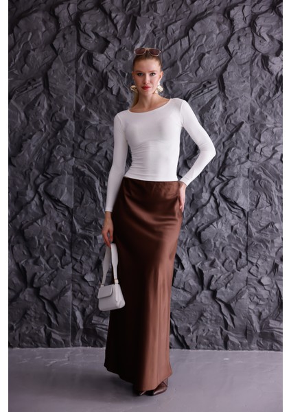 Buzzy Kumaş Uzun Kollu Kayık Yaka Bluz indirimleri