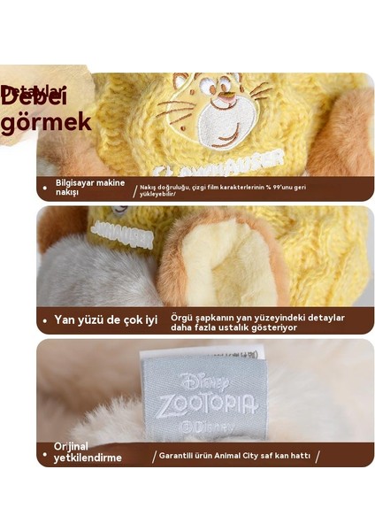 Disney Orijinal Sonbahar ve Kış Leopard Polis Memuru Örme Şapka (Yurt Dışından) fırsatları