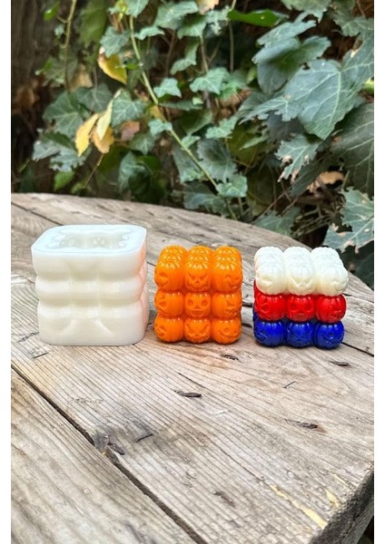 Concept Bubble Kabak Tekli Mum Kalıbı (Silikon) 1 Adet