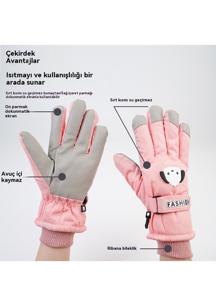 Kışlık Karikatür Köpekli Kadınlar Için Yün Kaplı Isıtıcı, Soğuktan Koruyan Sevimli Parmak I Eldiven (Yurt Dışından) modelleri