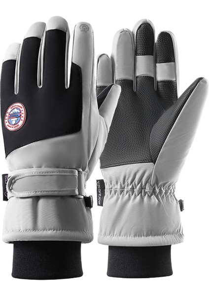 Kışlık Açık Hava Sporları, Bisiklet Için Su Itici, Sıcak Tutan Pamuklu Eldiven (Yurt Dışından)