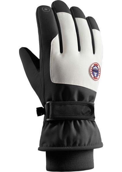 Kışlık Açık Hava Sporları, Bisiklet Için Su Itici, Sıcak Tutan Pamuklu Eldiven (Yurt Dışından)