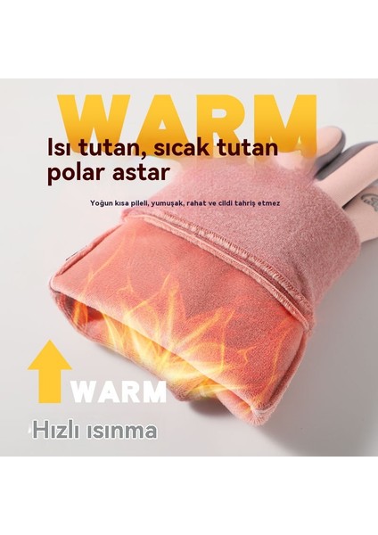 Kışlık Isıtmalı Açık Hava Erkek Kadın Bisikletçilere Yönlendirilen Geçirmez Su Geçirmez Eldiven (Yurt Dışından) modelleri