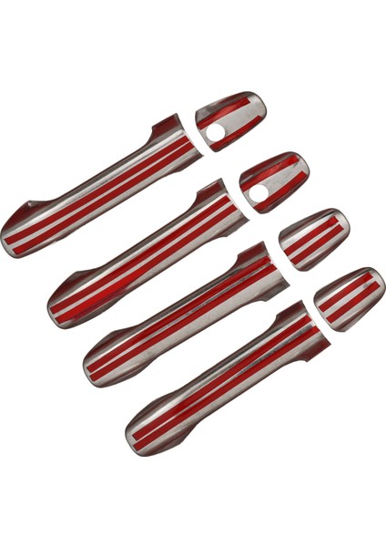 Mercedes Vito W447 Uyumlu 2014 Ve Üzeri Krom Kapı Kolu 4 Kapı Çift Delik Paslanmaz Çelik