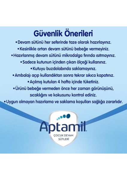 Aptamil 3 Prebiyotikli Devam Sütü 800 gr fiyatları