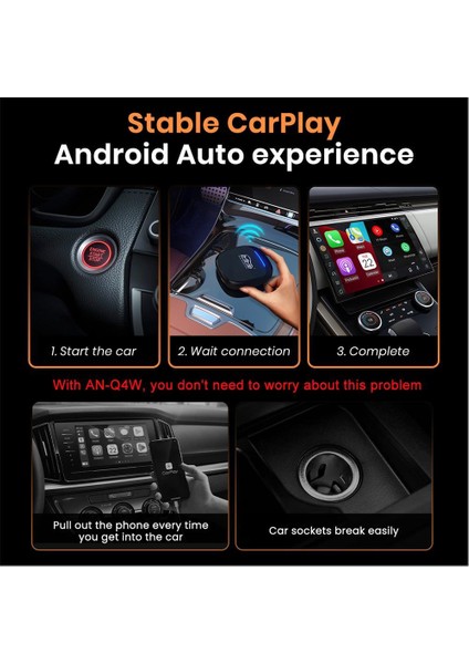 Max 5.0 Android 13, 8+128GB, Kablosuz-Wireless Carplay SM6225 Chipset Full Android Box