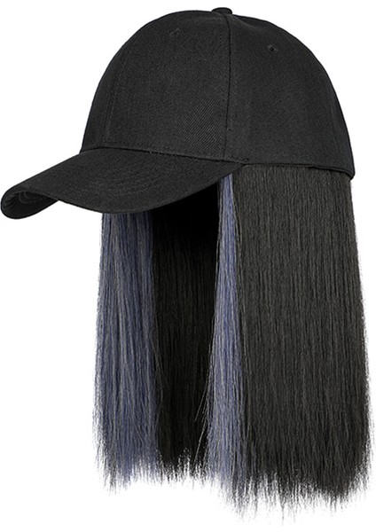 Tek Parçalı Peruk Şapka Kimyasal Elyaf Kısa Düz Saç Bobo Bob Şapka Peruk (Yurt Dışından)