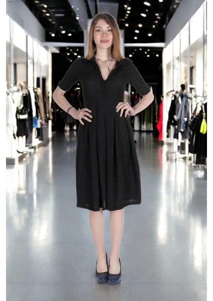 Yazlık Rahat Keten Ofis Elbisesi fırsatları