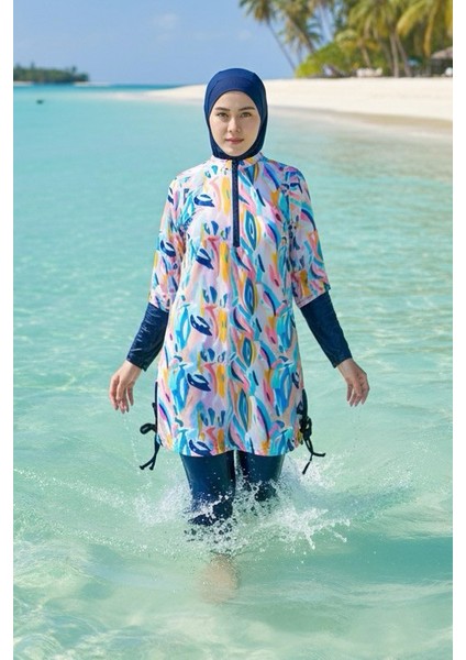 Kız Garson Boy Tam Kapalı Tesettür Mayo G2503