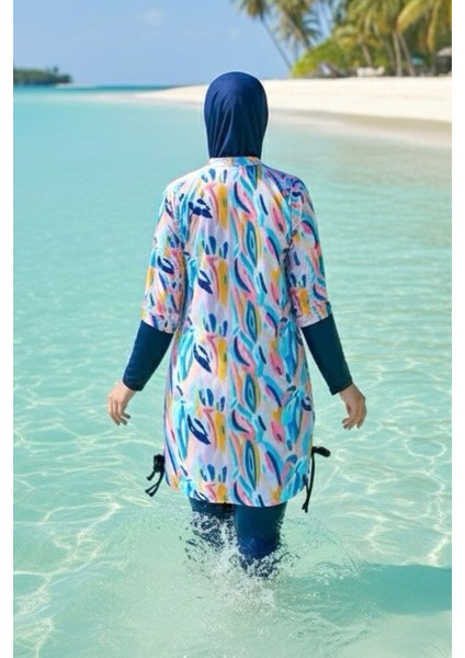 Kız Garson Boy Tam Kapalı Tesettür Mayo G2503 modelleri