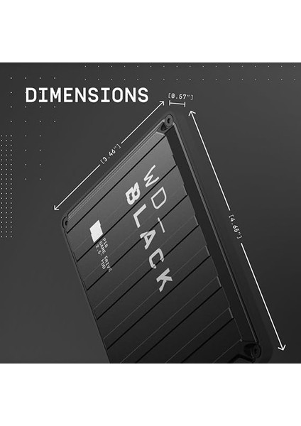 Black 5tb P10 Game Drive Pc, Mac, Playstation 4 ve Xbox One ile Uyumlu, WDBA3A0050BBK-WESN fiyatları