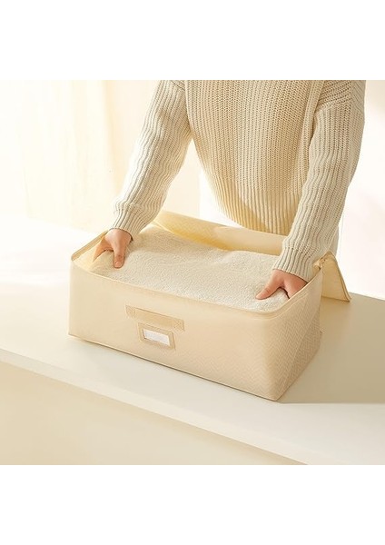 Home Textile Orta Boy Bej Balıksırtı Hurç 52 x 28 x 21 cm indirimleri