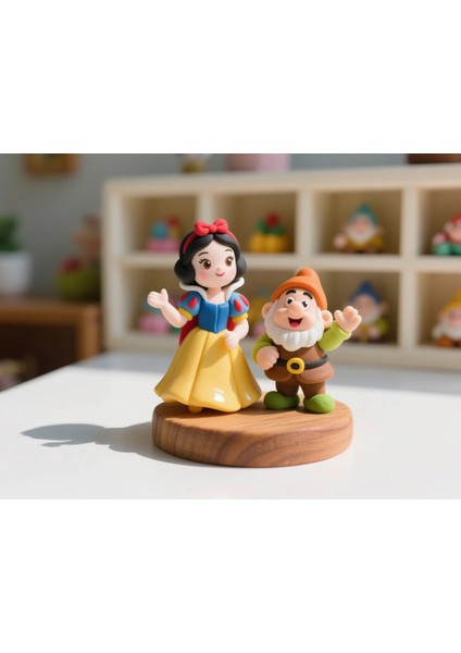 Kendin Boya Pamuk Prenses ve Neşeli Cüce Figürü | Boyasız Hobi & Dekor Ürünü fırsatları