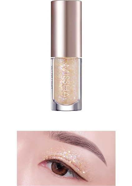 Mıssha Işıltılı ve Parlak Glitter Likit Göz Farı No.2 Interstellar Glitter Prism Liquid Eyeshadow Topper modelleri