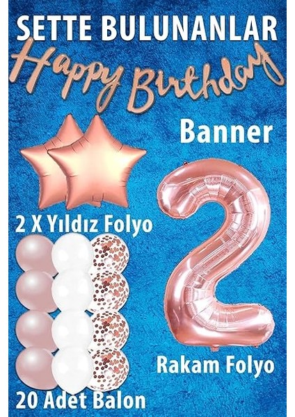 Yaş Rose Gold Konsept Doğum Günü Seti fiyatları