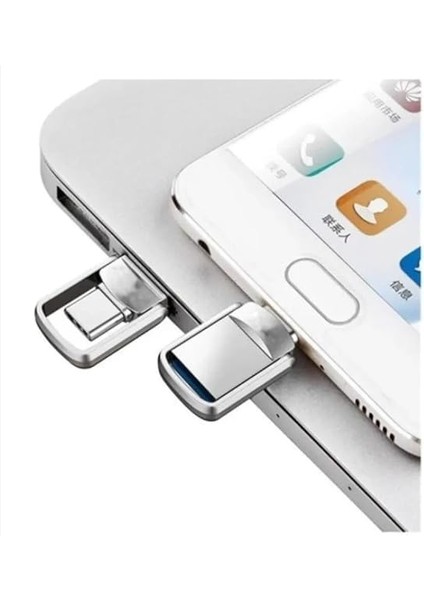64GB Type-C USB Flash Bellek Mini 3.1 USB Bellek Metal Dual Otg 64 GB Type-C Iphone 15 Pro Max S24 Ultra Otg modelleri
