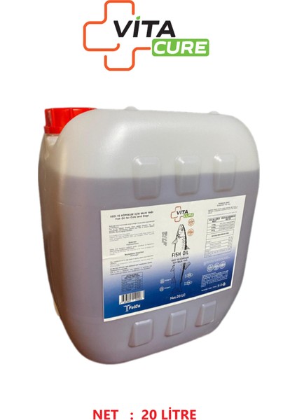 Vitacure Fish Oil 20L - Çiftlik Boy Köpekler Için Balık Yağı