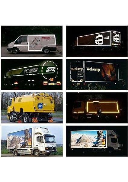 5 Metre Reflektörlü Reflektif Fosforlu Şerit Bant Reflekte Ikaz Bandı 10 cm Sarı fırsatları