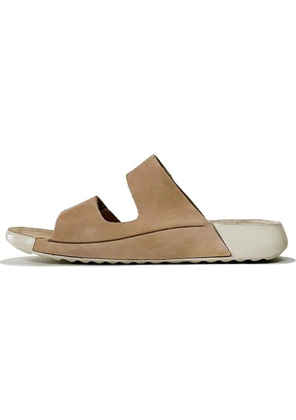 Kadın Bej Süet Terlik Anatomik Taban Günlük Hakiki Deri Yazlık Terlik fiyatları
