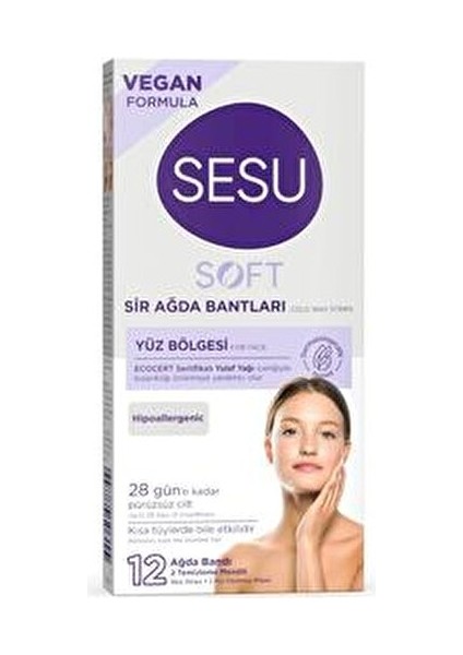 Sir Ağda Soft Yüz Bantları 12 Adet Vegan Formül Hassas Ciltler İçin fiyatları