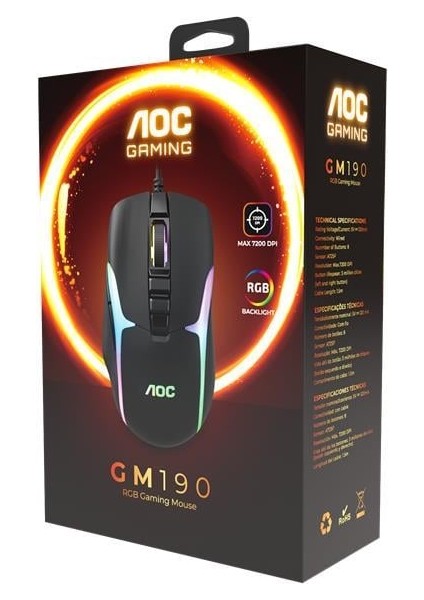 GM190B-LA Kablolu Rgb Gaming Mouse