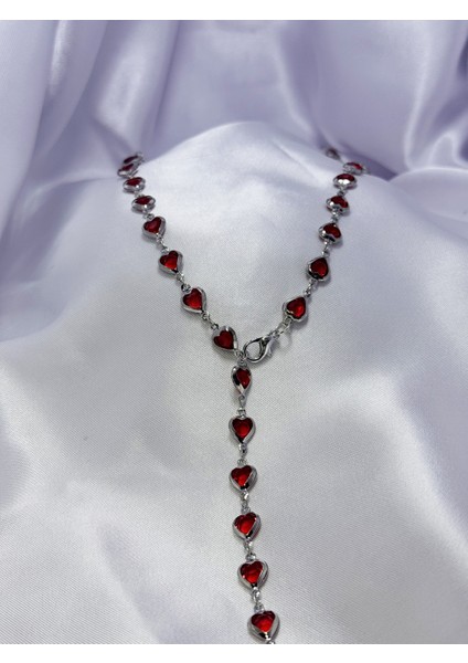 Kırmızı Kalp Y Kolye fırsatları