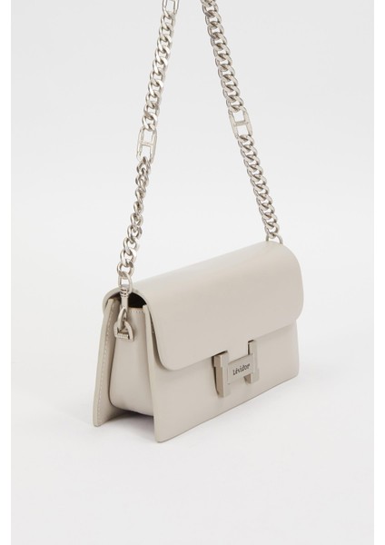 Gri Çift Askılı Omuz Çantası