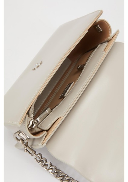 Gri Çift Askılı Omuz Çantası